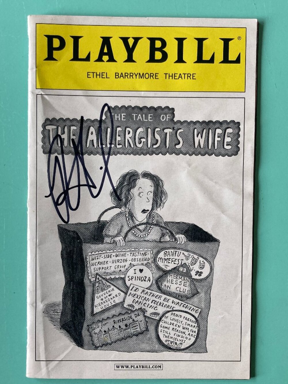 Richard Kind Signed Playbill The Tale of the Allergist's Wife Heavily Creased